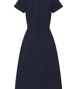 New In Collectif Cherilynn 60's Swing Dress Navy