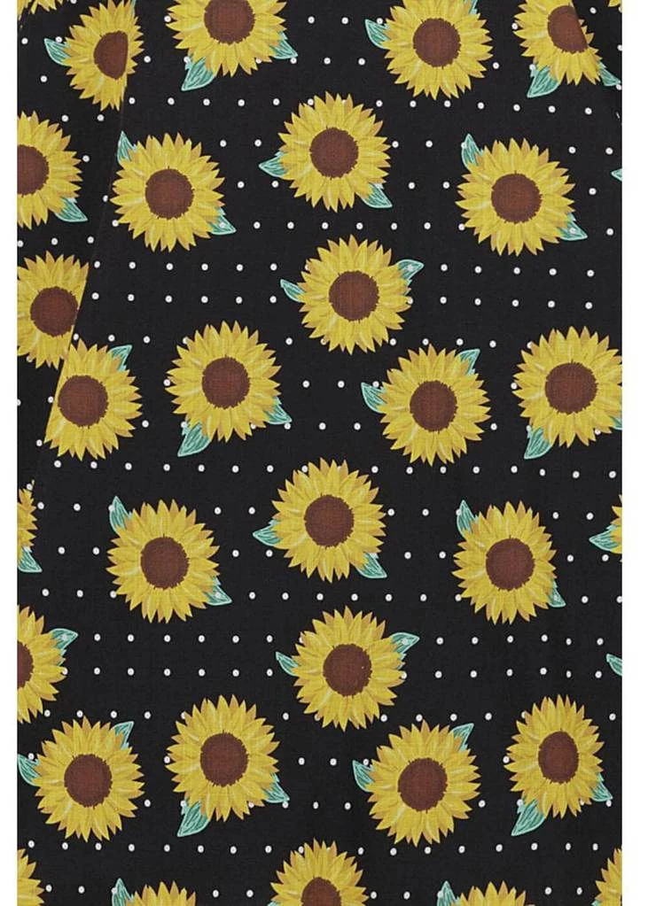 Collectif Caterina Sunflower 50's Swing Dress Black New In