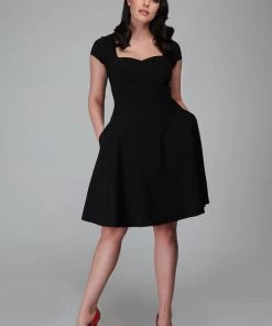 Collectif Kristy 50's Swing Dress Black