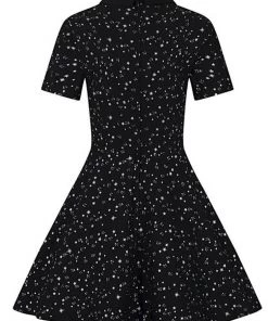 New In Collectif Katy Night Sky 60's Skater Dress Black