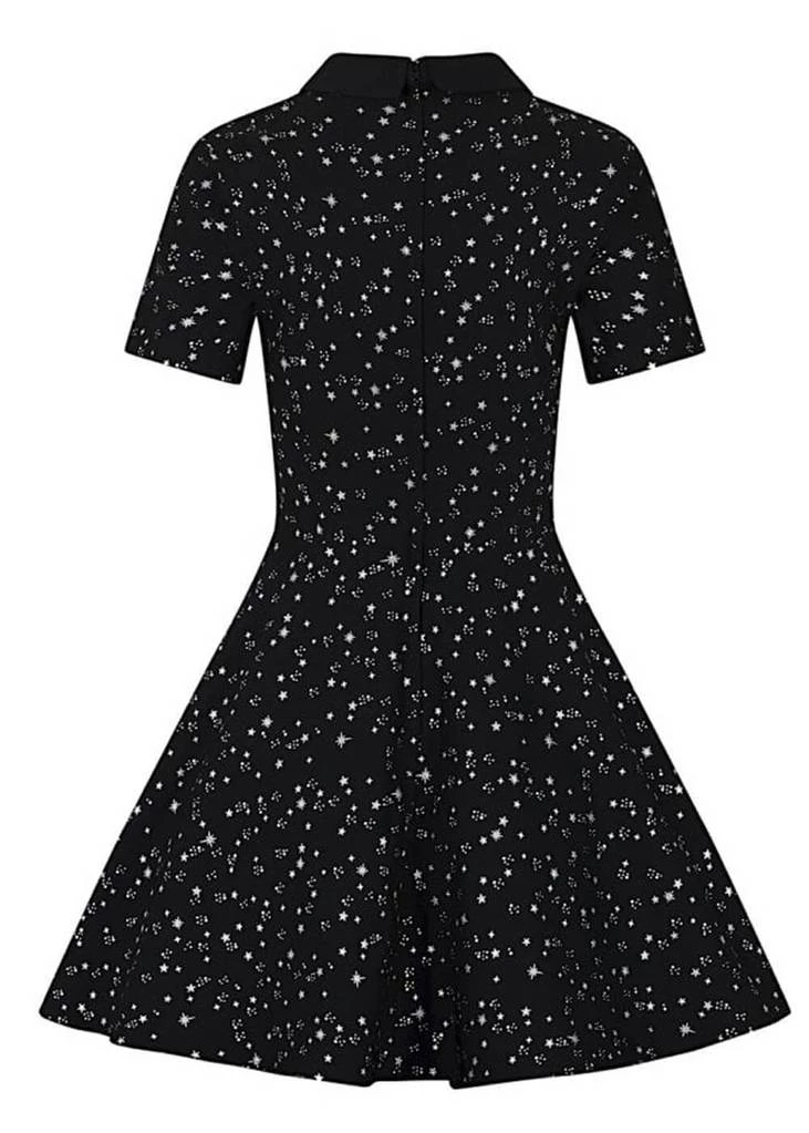 New In Collectif Katy Night Sky 60's Skater Dress Black