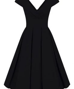 Collectif Beatrice 50's Swing Dress Navy