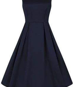 Collectif Anastasia 50's Swing Dress Navy