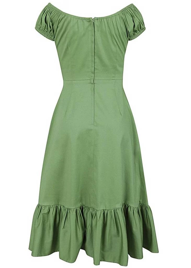 Collectif Lorena 50's Swing Dress Green