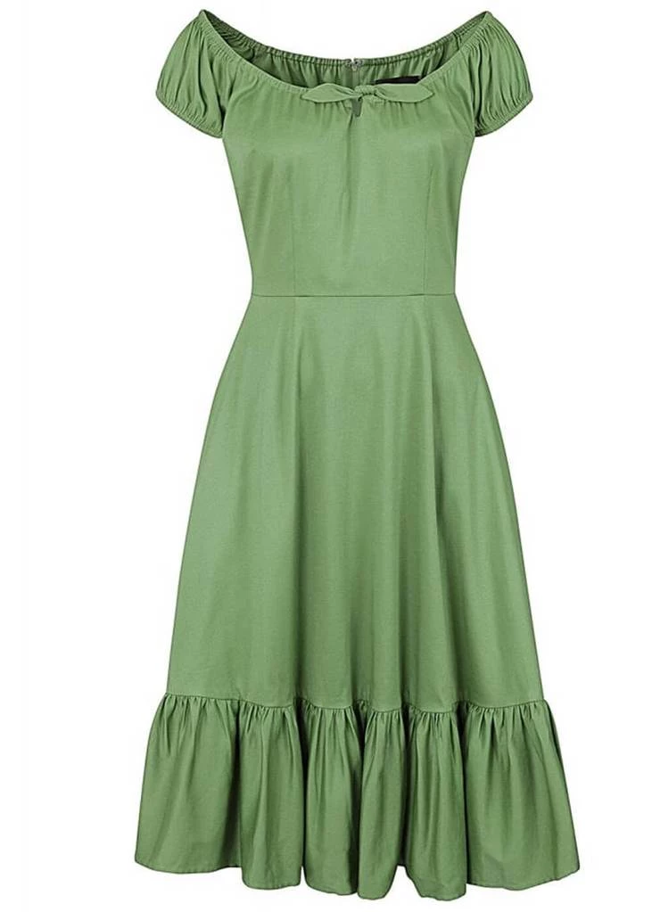 Collectif Lorena 50's Swing Dress Green