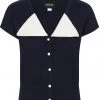 Collectif Marta 40's Cardigan Navy Blue New In