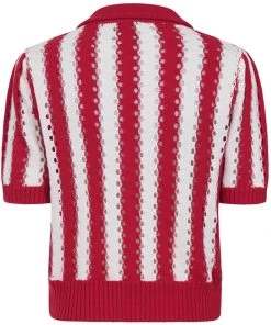 New In Collectif Kokka 40's Cardigan Red