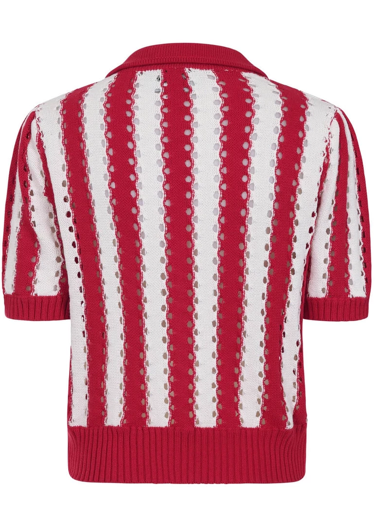 New In Collectif Kokka 40's Cardigan Red