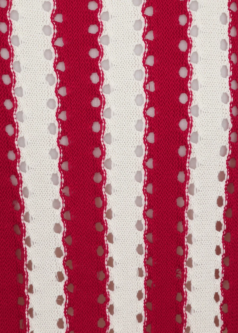 New In Collectif Kokka 40's Cardigan Red