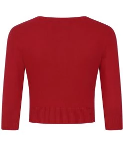 Collectif Lucy Strawberry 50's Cardigan Red