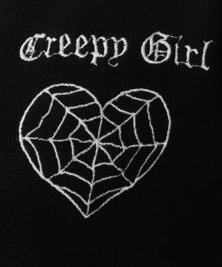 Collectif Padme Creepy Girl 80's Cardigan Black