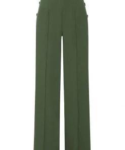 New In Collectif Victoria 40's Trousers Green
