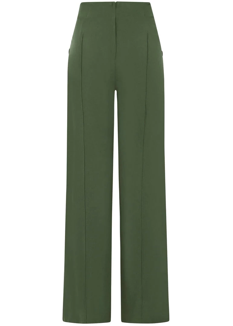 New In Collectif Victoria 40's Trousers Green