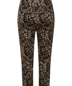 New In Collectif Betty Leopard 50's Capri Trousers Multi