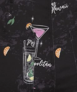 Collectif Maddie Cocktail Menu 50's Trousers Black New In