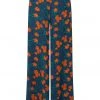 Collectif Alizee Flora 70's Trousers Navy New In