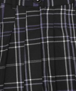 Collectif Daria Nancy Check 60's Mini Skirt Black