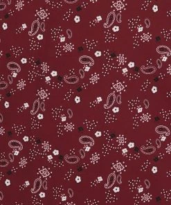 Collectif Cassie Bandana 50's Swing Skirt Burgundy New In
