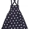 New In Collectif Alexa Stars 50's Swing Skirt Navy