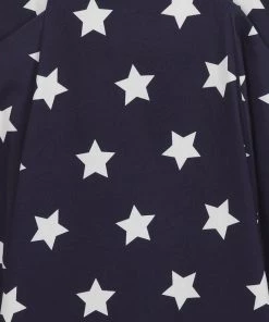 New In Collectif Alexa Stars 50's Swing Skirt Navy