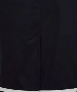 Collectif Nancy Nautical 40's Pencil Skirt Navy