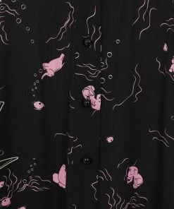 New In Collectif Megan Tipsy Elephants 50's Swing Skirt Black