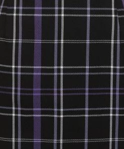 Collectif Karen Nancy Check 60's Pencil Skirt Black New In