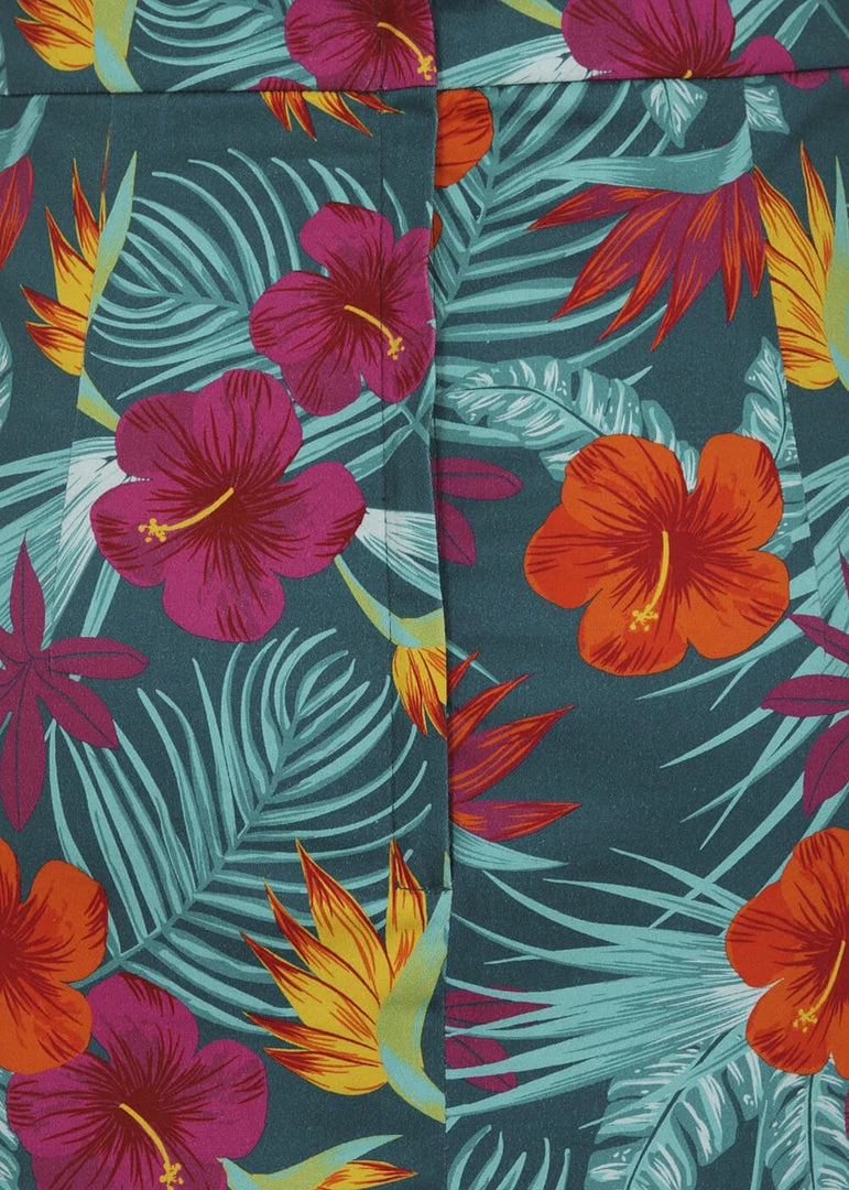 Collectif Kala Tropico 40's Pencil Skirt Multi