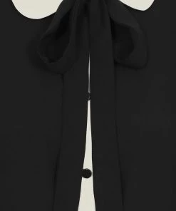 Collectif Prudence 60's Blouse Black