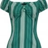 Collectif Dolores Mint Humbug 50's Top Green