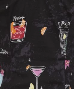 New In Collectif Lorena Coctail Menu 50's Top Black