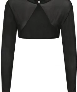 Collectif Marie Mesh 50's Bolero Black New In