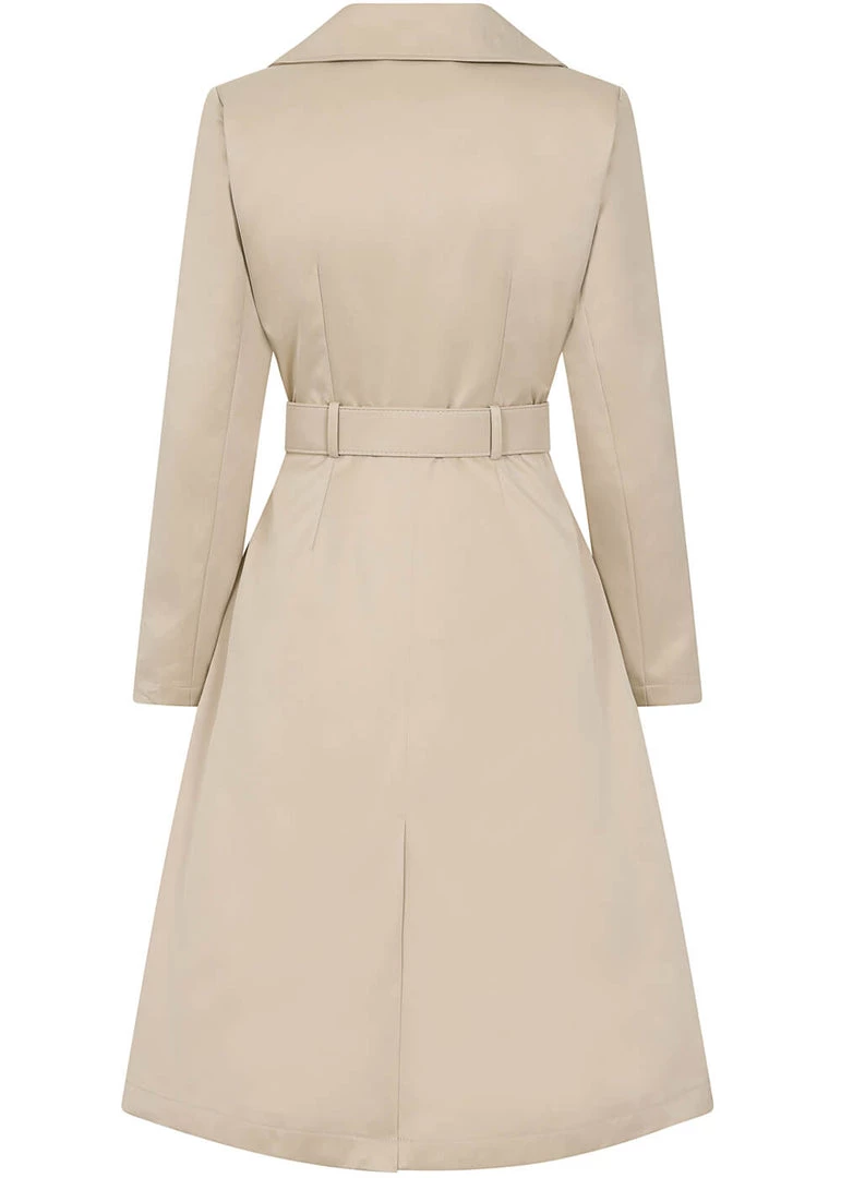 Collectif Jolianna 50's Trenchcoat Beige