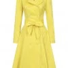 Collectif Korrina 50's Trenchcoat Yellow