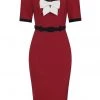 New In Collectif Sadie 50's Pencil Dress Red