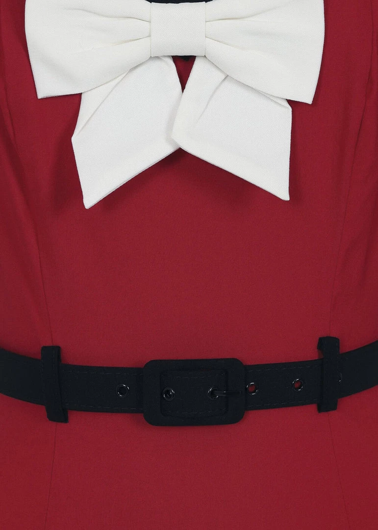 New In Collectif Sadie 50's Pencil Dress Red