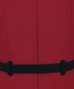 New In Collectif Sadie 50's Pencil Dress Red