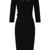 Collectif Morina 80's Pencil Dress Black