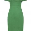 Collectif Linda 50's Pencil Dress Green New In