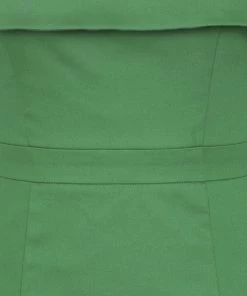 Collectif Linda 50's Pencil Dress Green New In