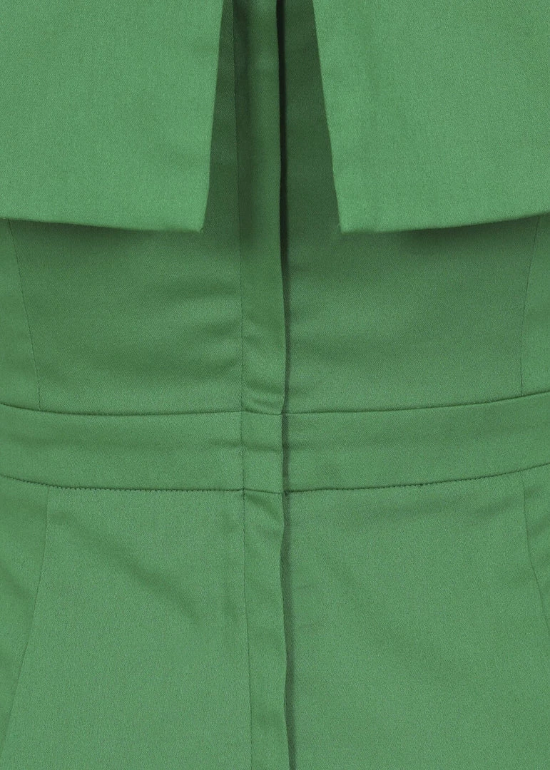 Collectif Linda 50's Pencil Dress Green New In