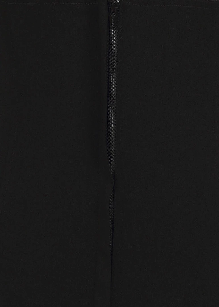 Collectif Wednesday Moon Flock Mesh 50's Pencil Dress Black New In