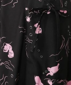 Collectif Liza Tipsy Elephants 50's Swing Dress Black