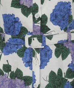 Collectif Caterina Vintage Hortensia 50's Swing Dress White New In