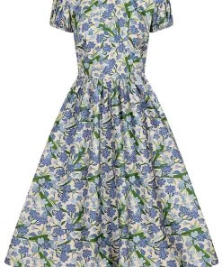 Collectif Demira Dreamy Floral 50's Swing Dress Multi