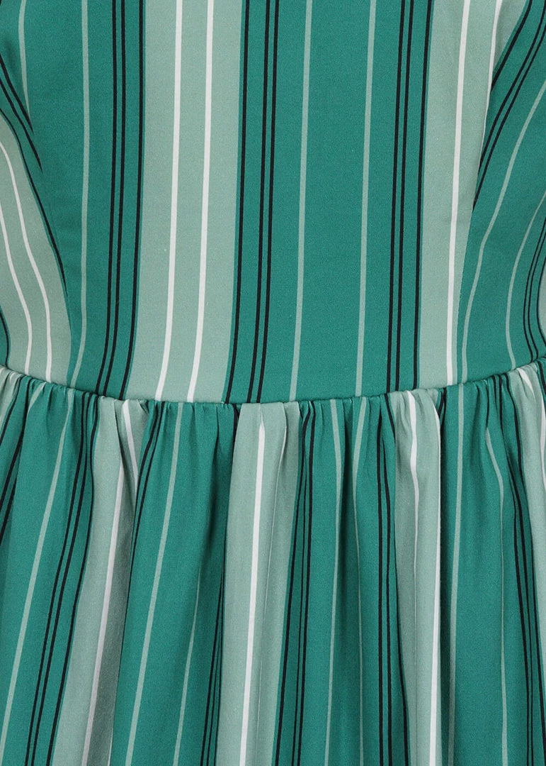 Collectif Titta Mint Humbug 50's Swing Dress Green