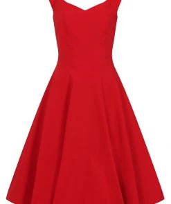 Collectif Ridly 50's Swing Dress Red