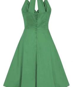 Collectif Hadley 50's Swing Dress Green New In