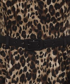 Collectif Nova Leopard 50's Swing Dress Multi New In