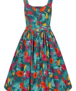 Collectif Jemima Tropico 50's Swing Dress Multi